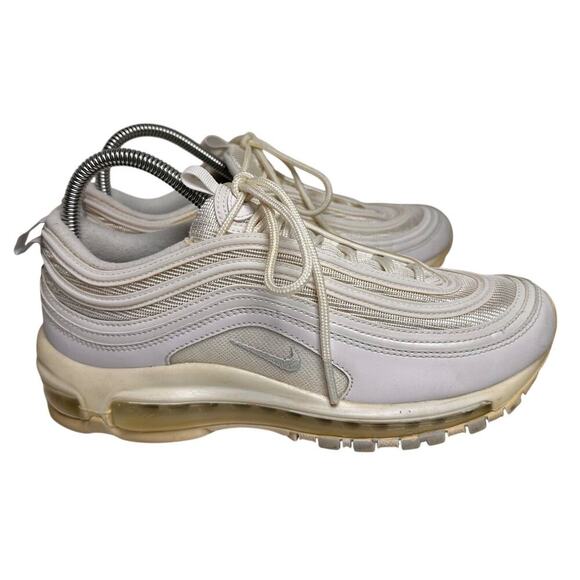 Nike Women's Air Max 97 Triple White Shoes Sneakers Size 9 DH8016-100 Athleisure - Picture 8 of 15